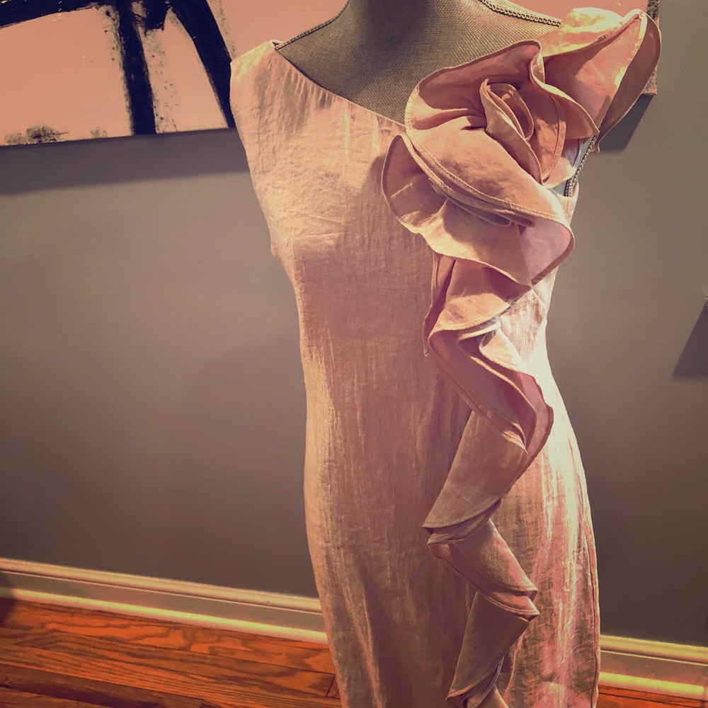 Pink evening dress